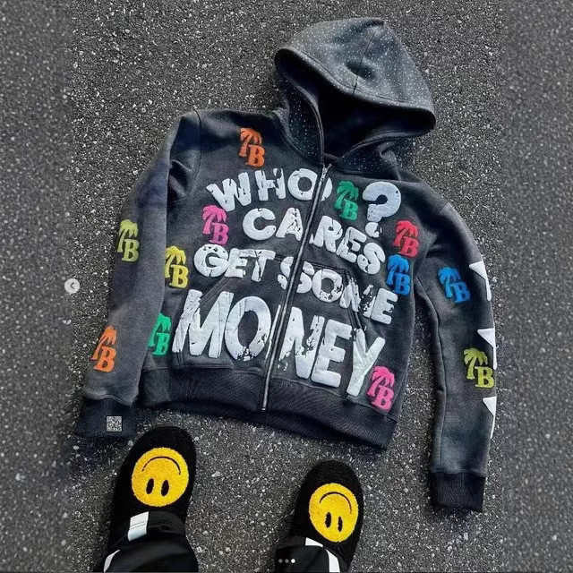 <![CDATA[ADATA Y2K Retro Hoodie - ทรงหลวม มีซิปล็อก]]>