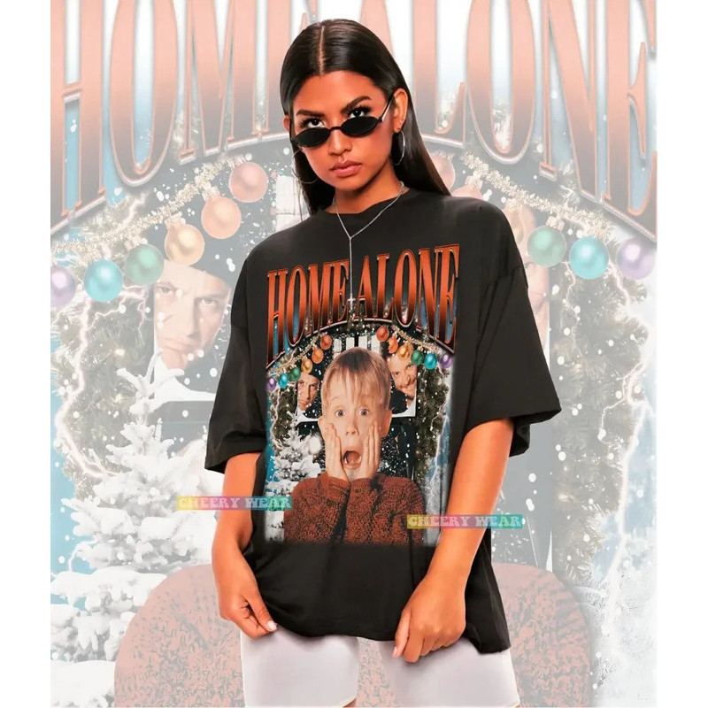 เสื้อยืด Home Alone เสื้อสเวตเตอร์ ภาพยนตร์คริสต์มาส Kevin Mccallister