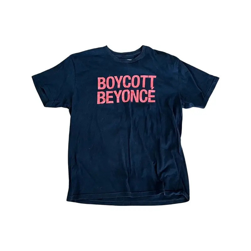 เสื้อ Boycott Beyonce สำหรับผู้ใหญ่ ขนาด XL 2016 Formation Tour Concert สีดำ ของแท้