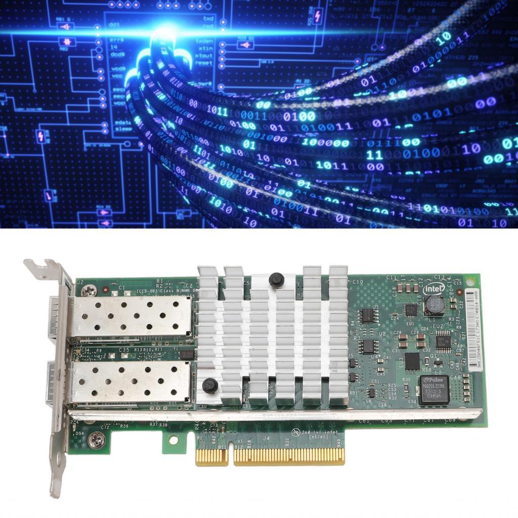 อะแดปเตอร์การ์ดเครือข่าย Ethernet Server X520 SR2 E10G42BFSR การถ่ายโอนข้อมูลที่รวดเร็วสำหรับ