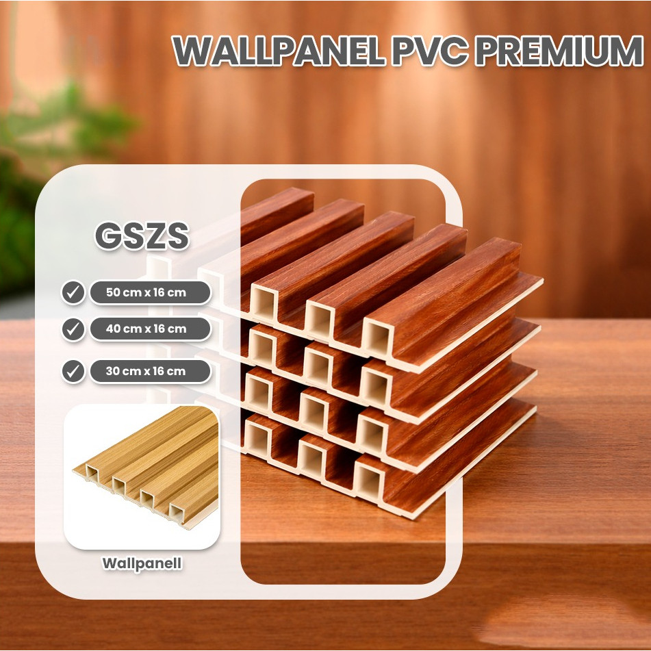 Wall Wpc Wallp Panel Wpc Pvc Wood Wall ขนาด 50cmx16cm หนา 2.4cm