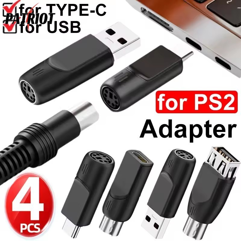 [AUTO&3C]อะแดปเตอร์ PS2 เป็น USB สําหรับ Office Home Industrial, เชื่อมต่อเมาส์คีย์บอร์ด PS2 เป็นพอร์ต USB, ตัวแปลงแบบสองทิศทางต่ํา