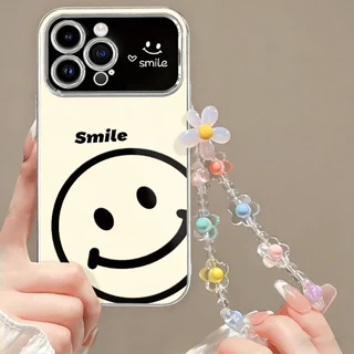 PremiumShell ดีไซน์รูปหน้ายิ้มเรียบง่ายและมีสไตล์ ใช้งานได้กับ iPhone 11/13/14/15 Pro/16/17 Pro/16 Pro Max (ZY6DSC177)