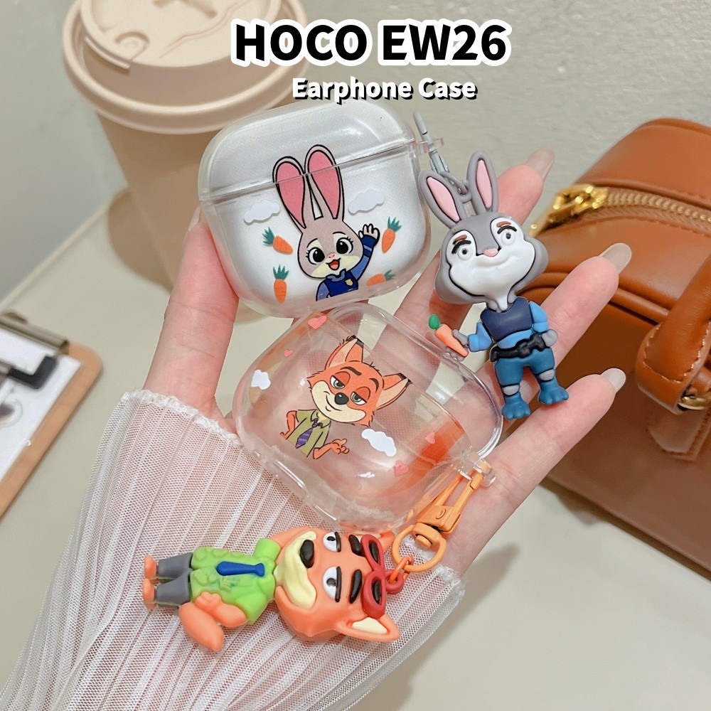 ส่วนลดสําหรับ HOCO EW26 Case Casing Soft Silicone DIY Star Pattern Headphone Case Cover