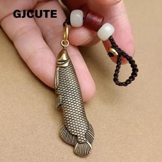 GJCUTE 1 PCS Charm ทองเหลืองปลา สำหรับพวงกุญแจและของตกแต่งบ้…