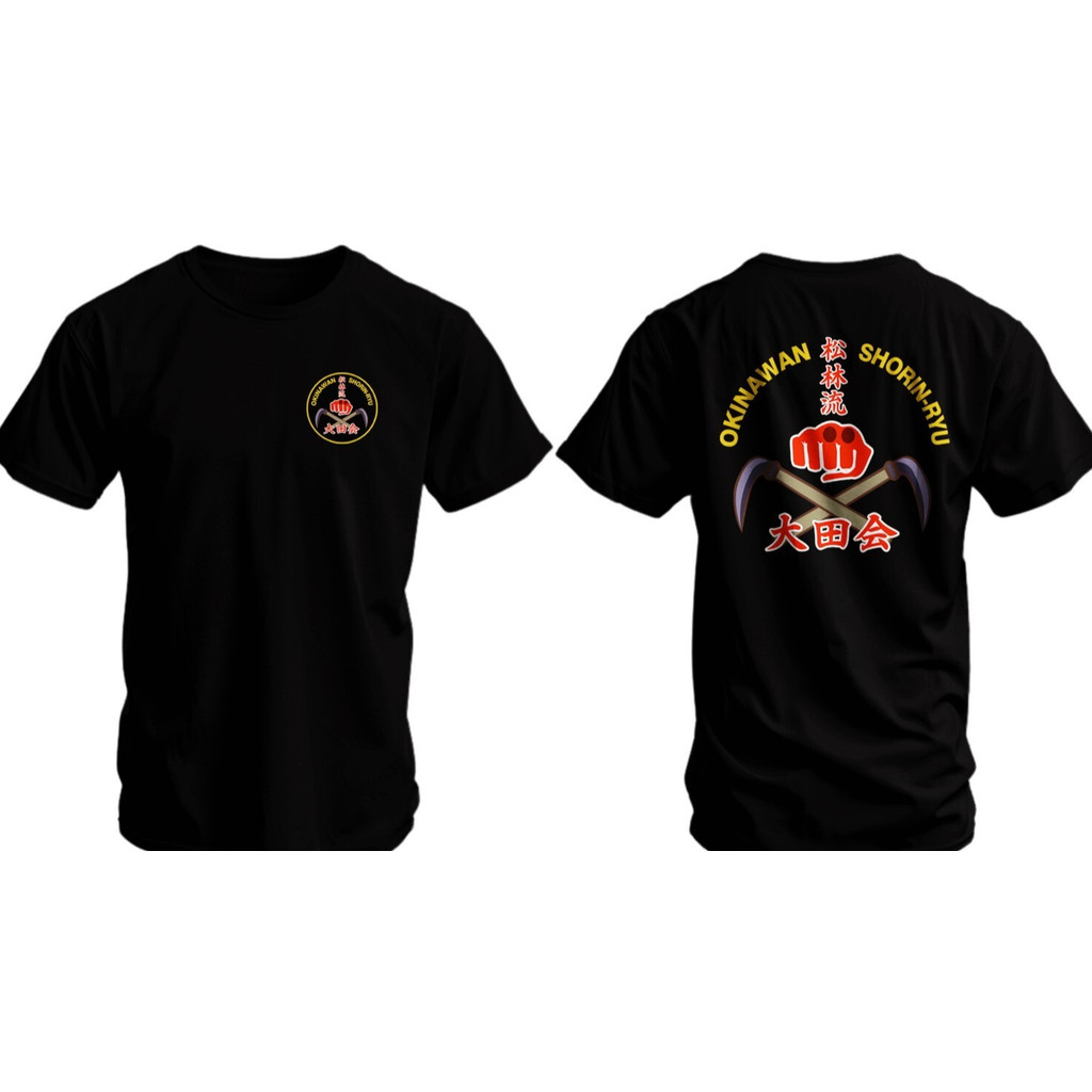 เสื้อยืดโลโก้ Okinawa Karate Kama Cotton 100%-