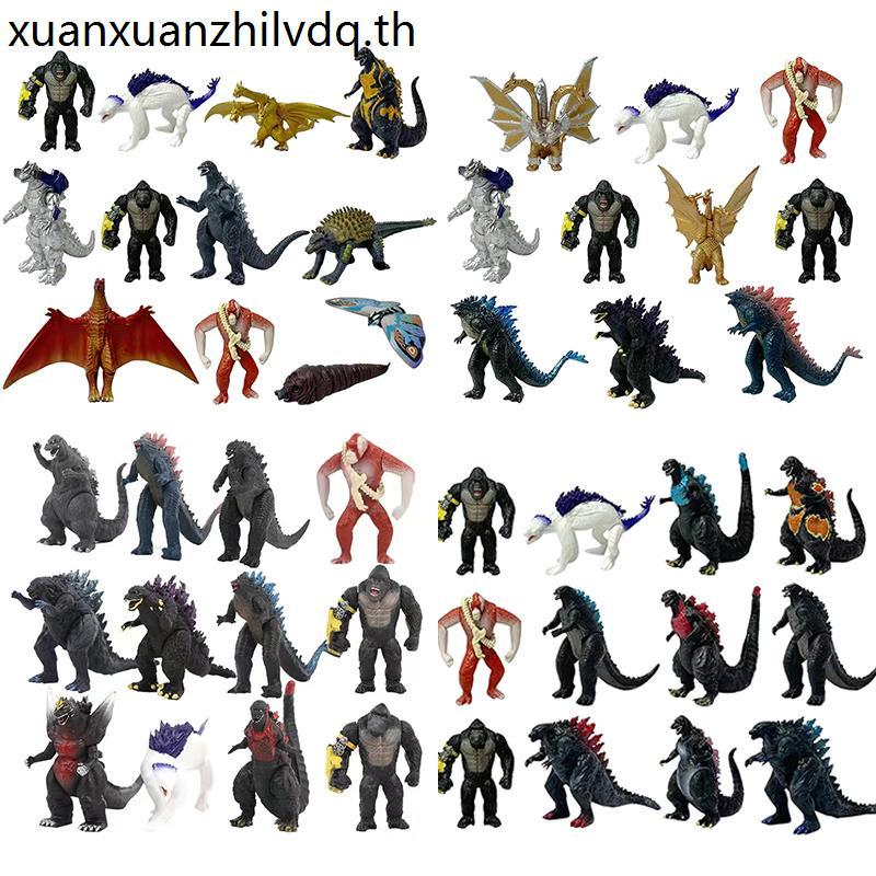 Godzilla vs King Kong ของเล่นรูป Red Lotus Star ตุ๊กตาพลาสติก Monster Joint Movable Model เครื่องประดับชาย