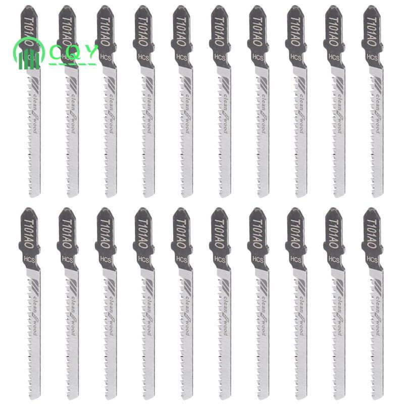 20 ชิ้นลูกสูบจิ๊กซอว์ใบมีด T101AO T-Shank Multi Jig ใบเลื่อยสําหรับไม้แผ่นตัดพลาสติก