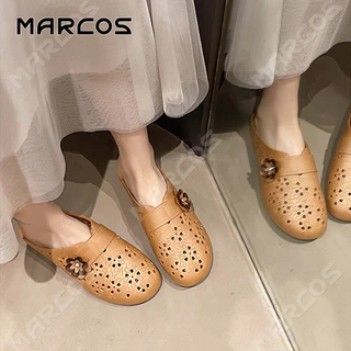 MARCOS รองเท้าสตรี รองเท้าสตรี ระบายอากาศสบาย รองเท้าผู้หญิง การออกแบบที่เรียบง่าย #04