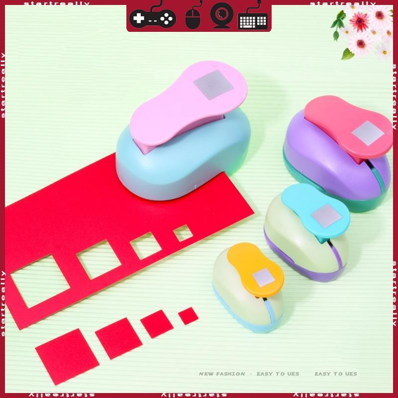 ST Square Hole Puncher กระดาษหัตถกรรมเครื่องมือลายนูนสําหรับห่อการ์ด