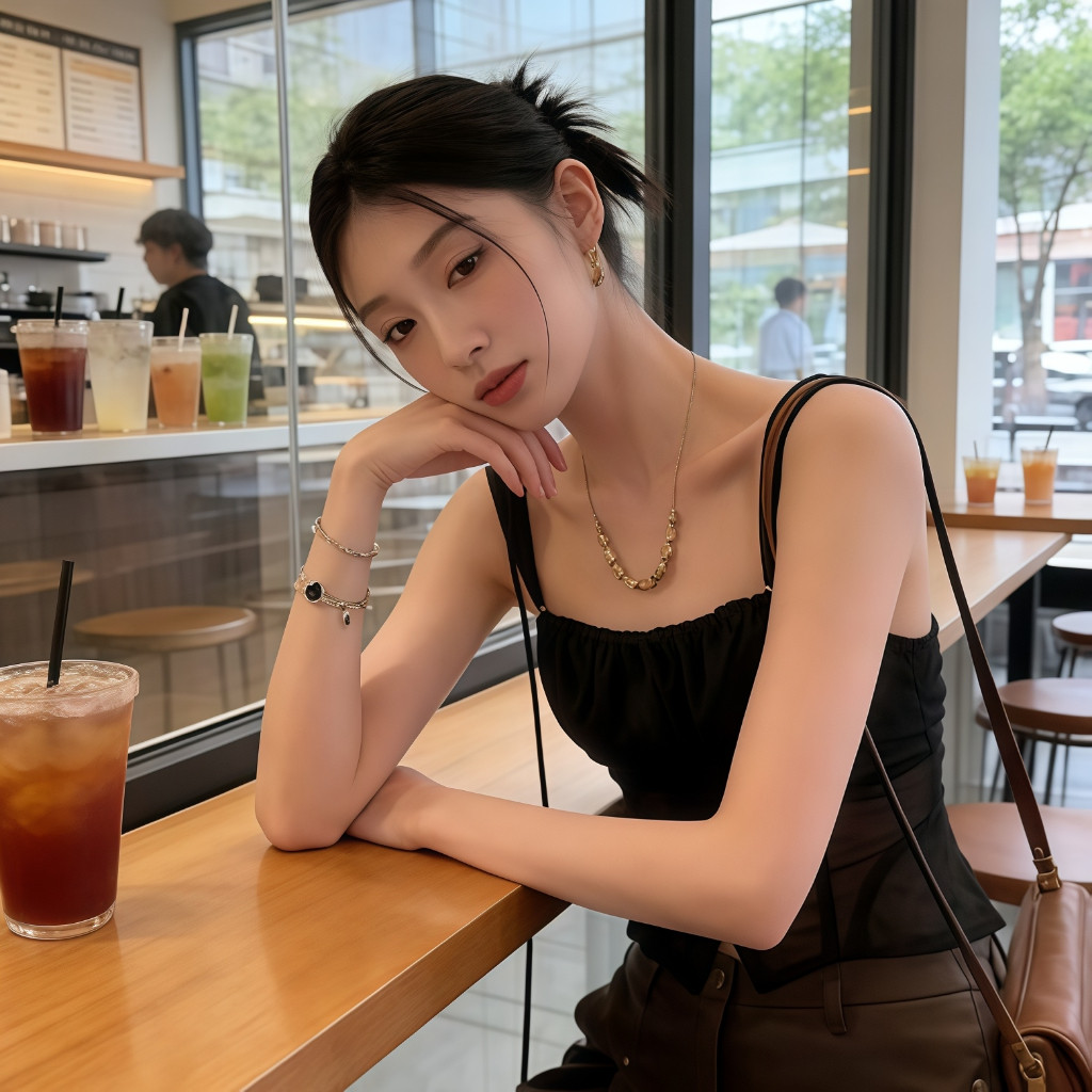 QY.shop เสื้อสตรีแขนกุดลูกไม้สั้น เสื้อผ้าแฟชั่นผู้หญิง การออกแบบแบบผูก ใส่สบาย ผ้า สีพื้น-FY1088 ราคา ถูกที่สุด ดีลบีเคเค แกลเลอรีภาพที่ 9