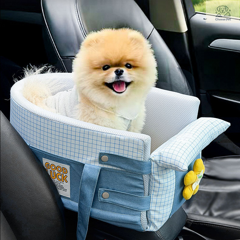 CheesePet เบาะรถติดคอนโซลกลาง สำหรับสัตว์เลี้ยงขนาดเล็ก ปลอดภัยทุกการเดินทาง