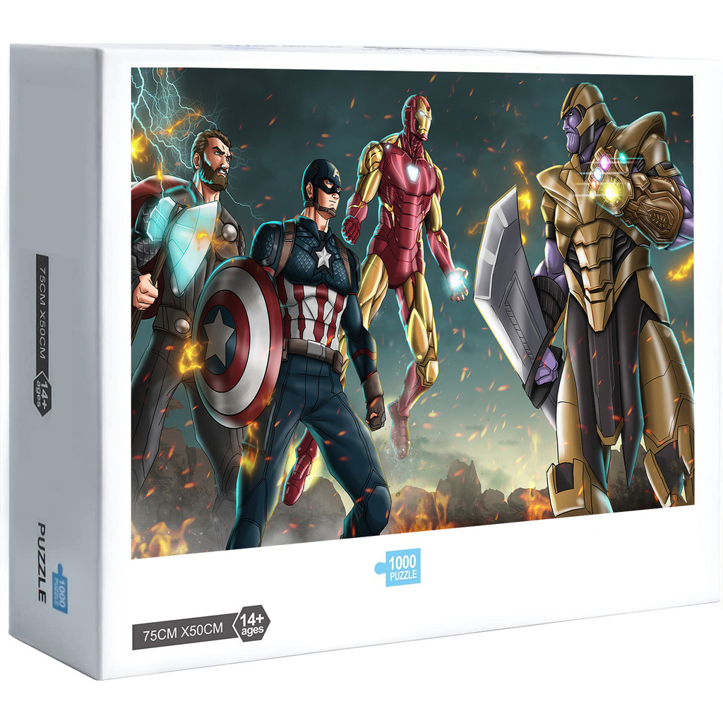 Three Versus One Avengers Endgame Avengers ปริศนาจิ๊กซอว์สไตล์ใหม่ของเล่นตกแต่งของขวัญ