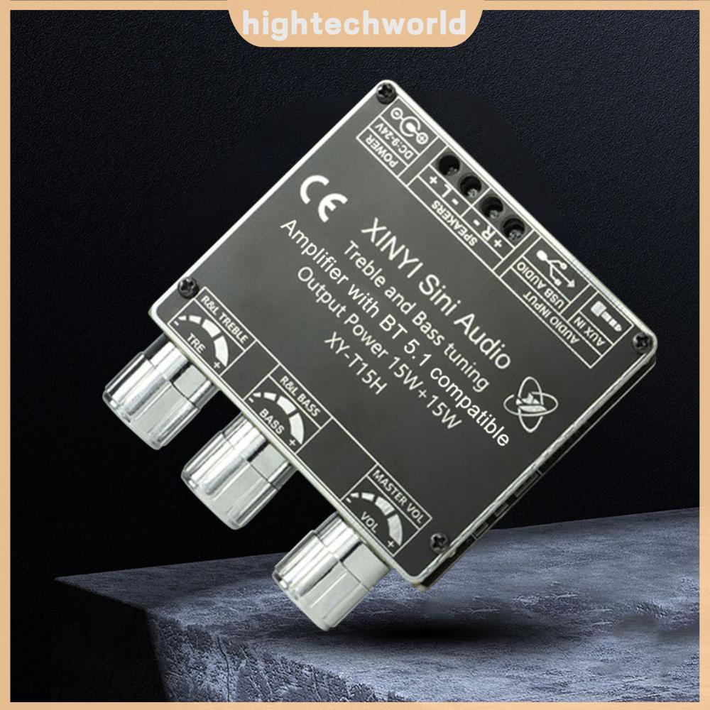 ⚡24ชม.⚡ XY-T15H บอร์ดขยายเสียงดิจิตอลระบบควบคุม APP 5.1 รองรับบลูทูธ