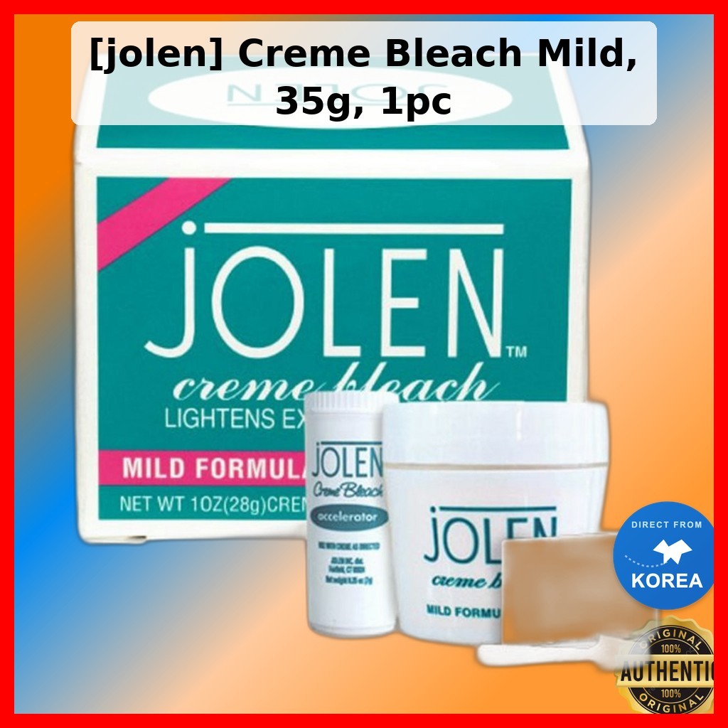 [jolen] ครีม Bleach Mild, 35g, 1pc / ครีมฟอกขาวเกาหลี / สูตรมายด์ / ของแท้ 100% โดย V-select