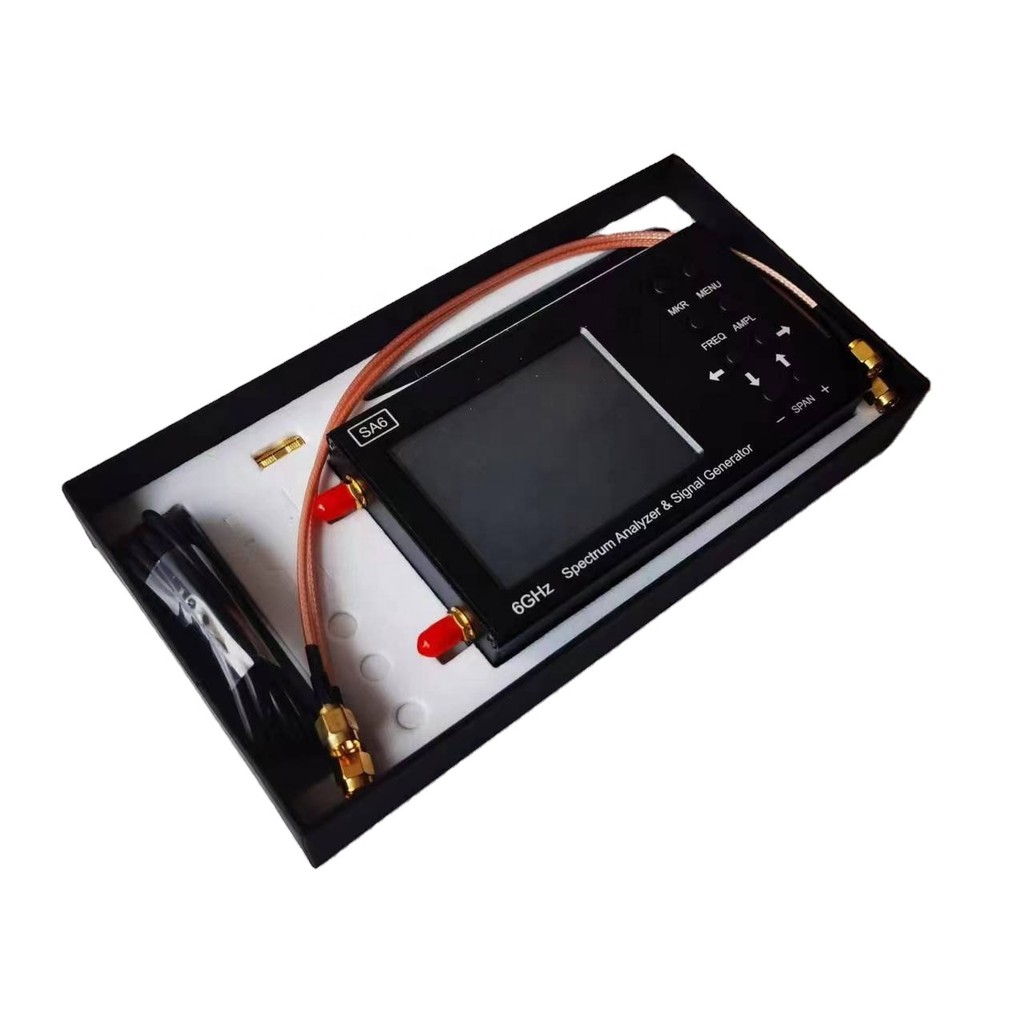 รับประกัน 3 ปี VNA Spectrum Analyzer 35-6200MHz 3.2" จอแสดงผล Lcd 6GHz SA6 เครื่องวิเคราะห์เสาอากาศอ