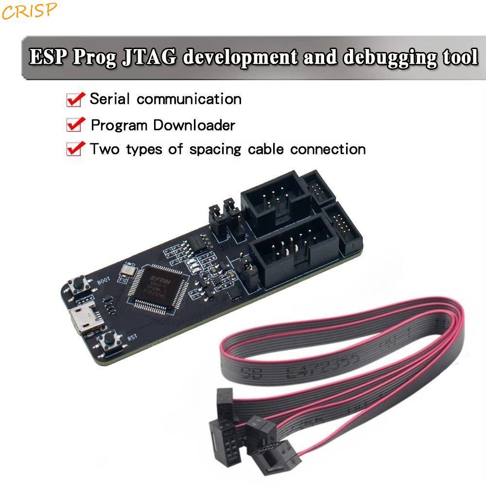 CRISP ESP32 ESP-Prog, พร้อมสายเคเบิล ESP8266 บอร์ดพัฒนา, ใช้งานร่วมกับสายสนับสนุน ESP32 JTAG Debug โ