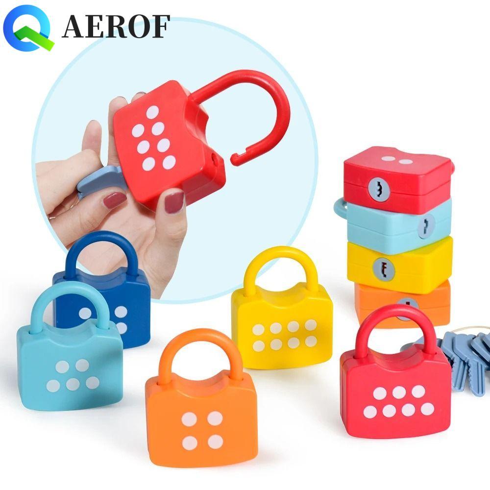 AEROF Number Lock Key Toys, Math Count ปลดล็อค Key Early Educational Toys, Boys Girls แก้ปัญหาเขาวงก