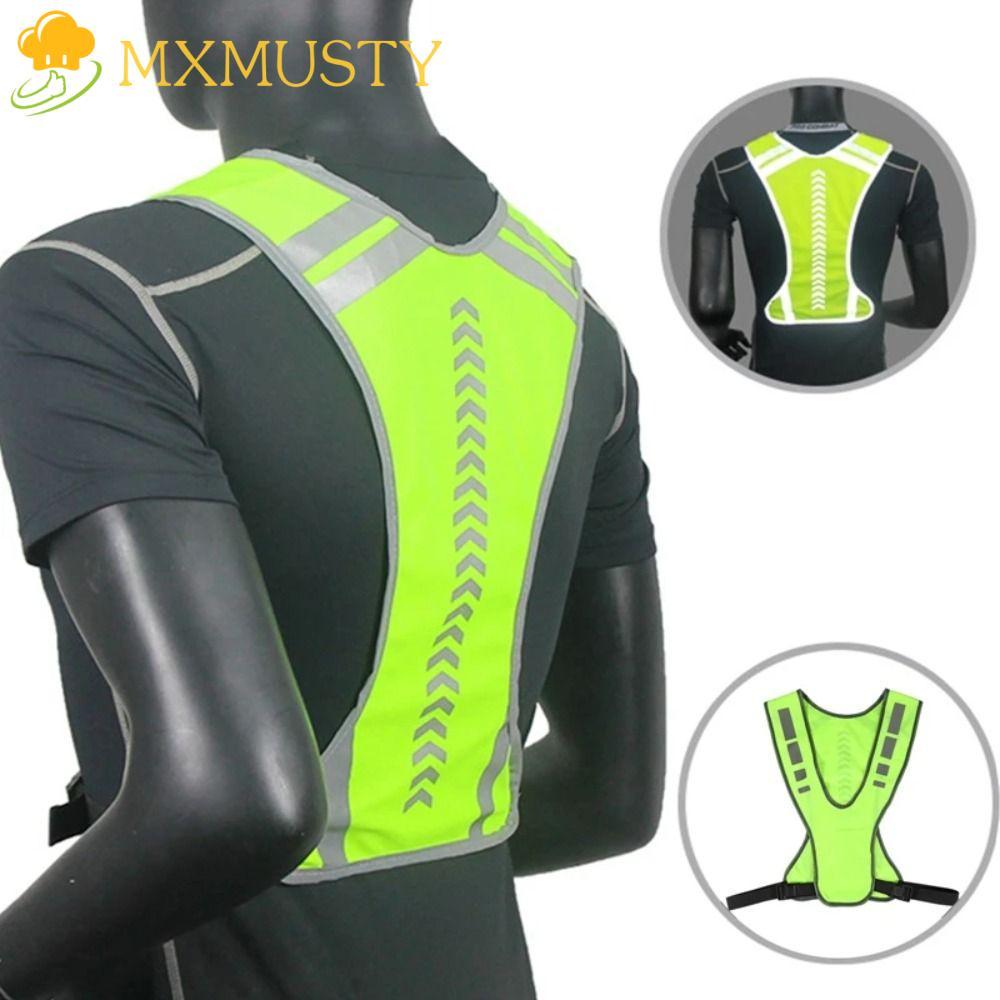 เสื้อกั๊กสะท้อนแสง MXMUSTY น้ำหนักเบา ทนทาน กันน้ำ ออกแบบเพื่อความปลอดภัยขณะขับขี่มอเตอร์ไซค์และวิ่งบนถนน มีถุงเก็บแยกไว้