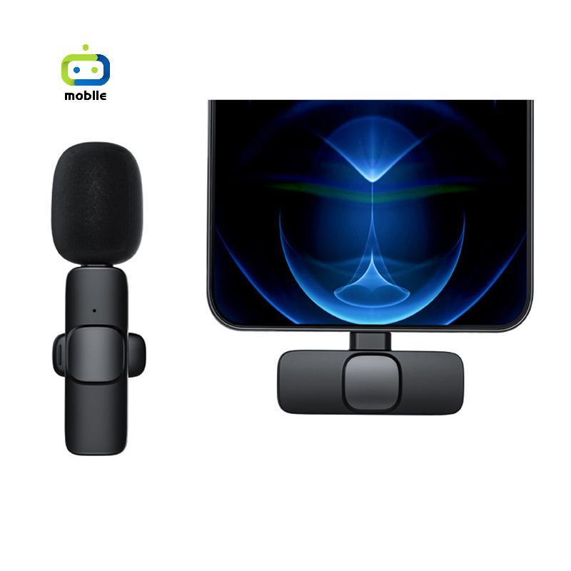 [maygood] ไมโครโฟนไร้สายแบบหนีบเสื้อ K9 Type-C 1-to-1 ไมโครโฟนไร้สายแบบปกสําหรับสมาร์ทโฟนบันทึก Podc