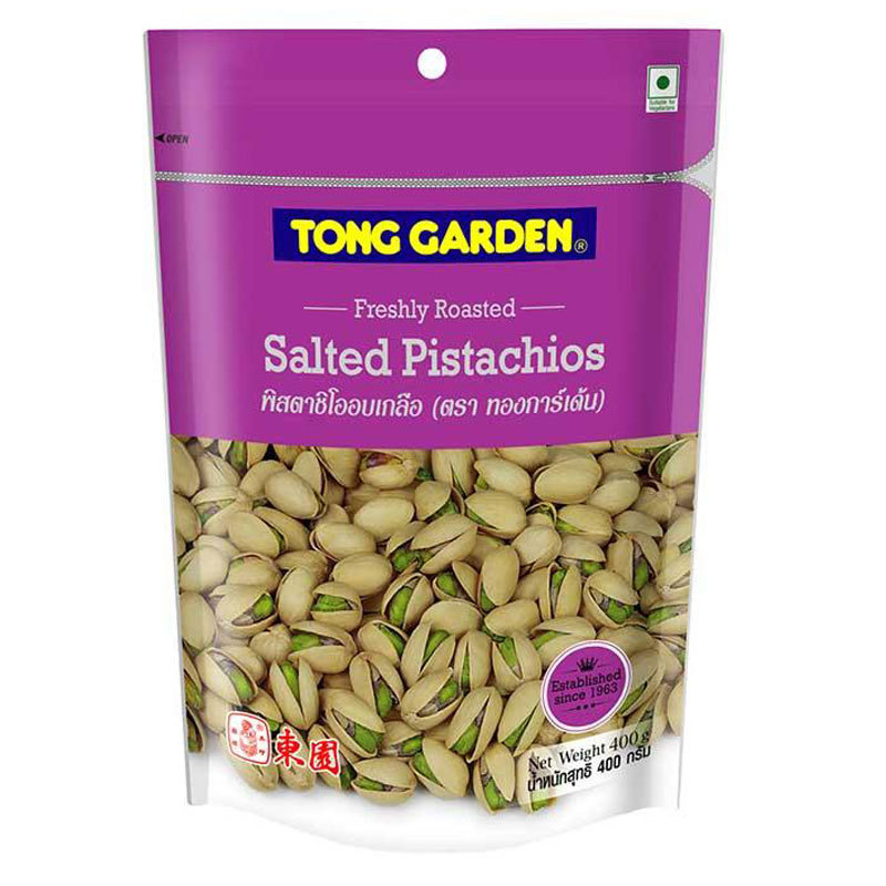 ทองการ์เด้น (TONG GARDEN) ถั่วพิสตาชิโออบเกลือ 400 ก.