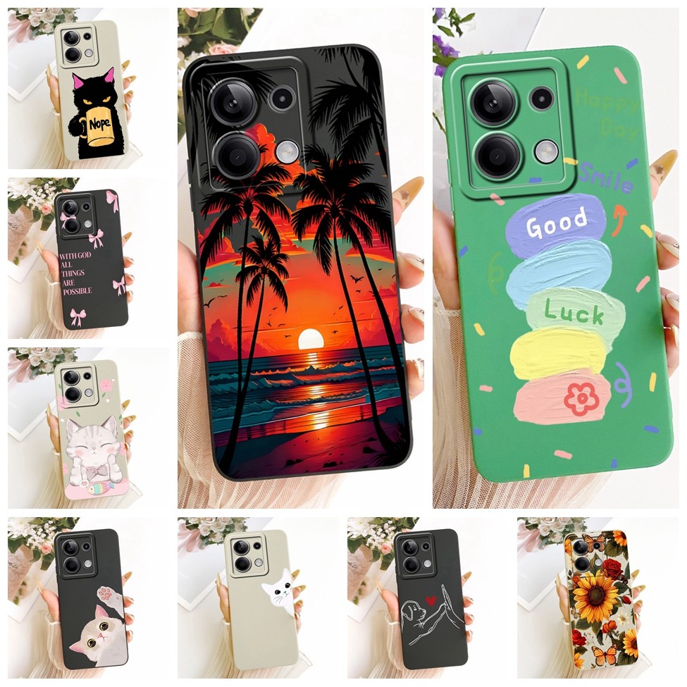 สําหรับ Redmi หมายเหตุ 13 5G กรณีแฟชั่นหรูหรา Cool Kawaii น่ารักทาสีซิลิคอนปลอก 2312DRAABG 2312DRAAB