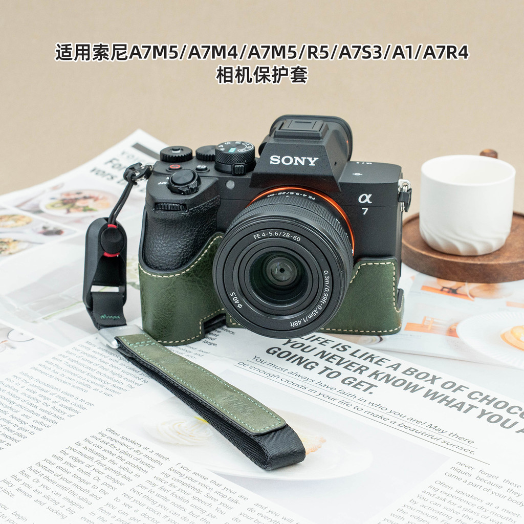 Xiangchuangxing เหมาะสําหรับ Sony A7M5 เคสป้องกัน A7M4 กระเป๋ากล้อง ZVE10 รุ่นที่สอง a7c ซองหนังรุ่น