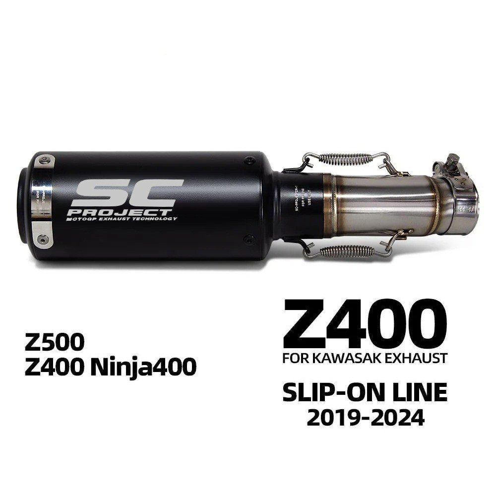 ท่อไอเสียท้ายรถจักรยานยนต์ Kawasaki Z400/ninja 400/Z500