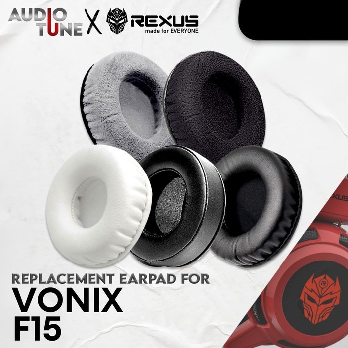 ฟองน้ํารองหูฟัง Rexus Vonix F15 Vonix F 15 Vonix F-15 แผ่นโฟม
