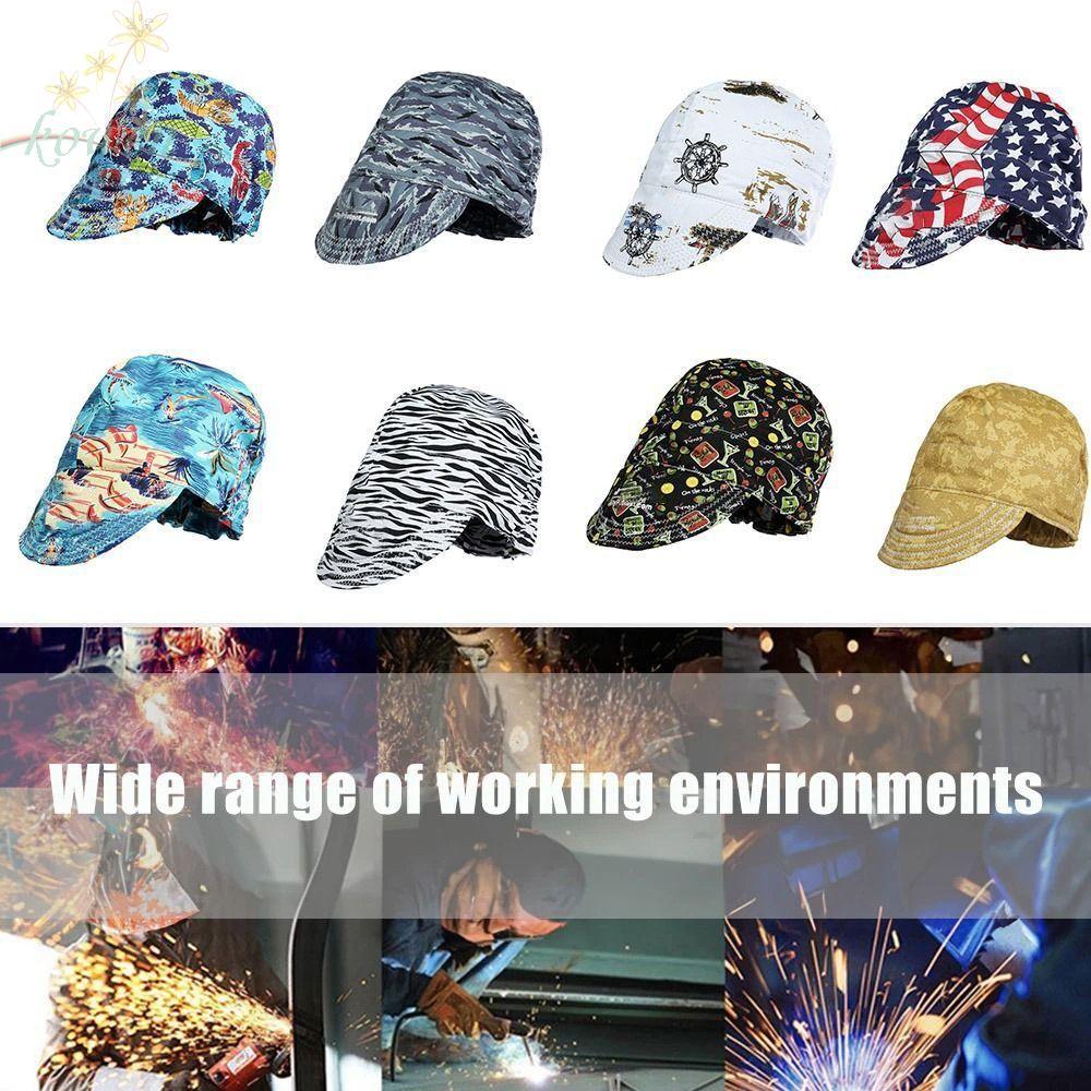 KOWEN หมวกเชื่อม, หมวกเชื่อมระบายอากาศสารหน่วงไฟ, ความปลอดภัย Splash-proof Dust-proof Full Protection Welder Head Cover Workshop