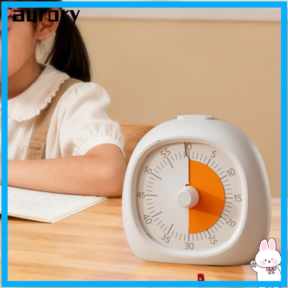 AURORY Visual Timer, Plastic Focus Aid Countdown Timer, Portable 60 Minute Silent Study Timer Classr