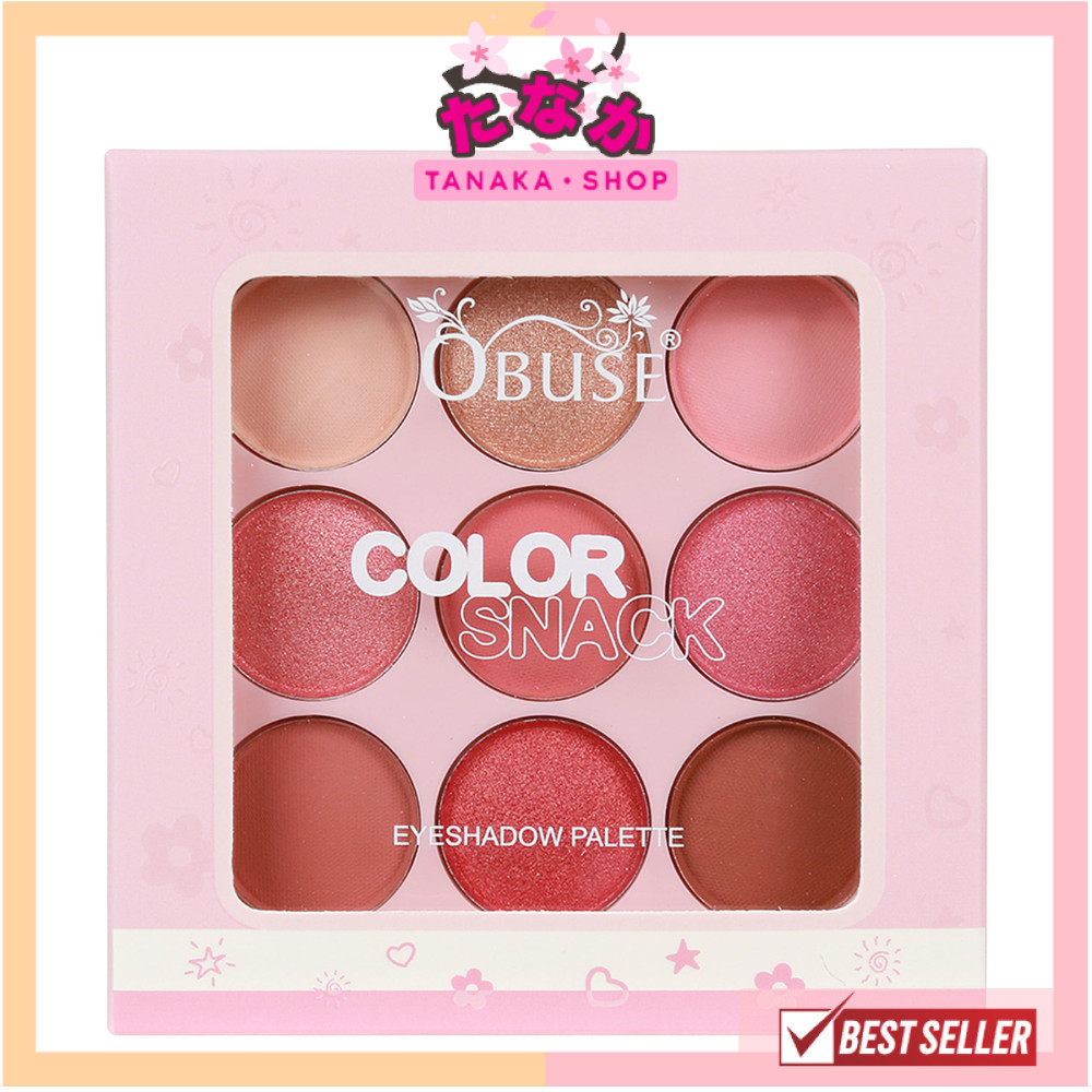 🔥แท้/ดีลสุดคุ้ม/ไลฟ์ทุกวัน🔥OB-1484 OBUSE Color Snack Eyeshadow 8g.อายแชโดว์