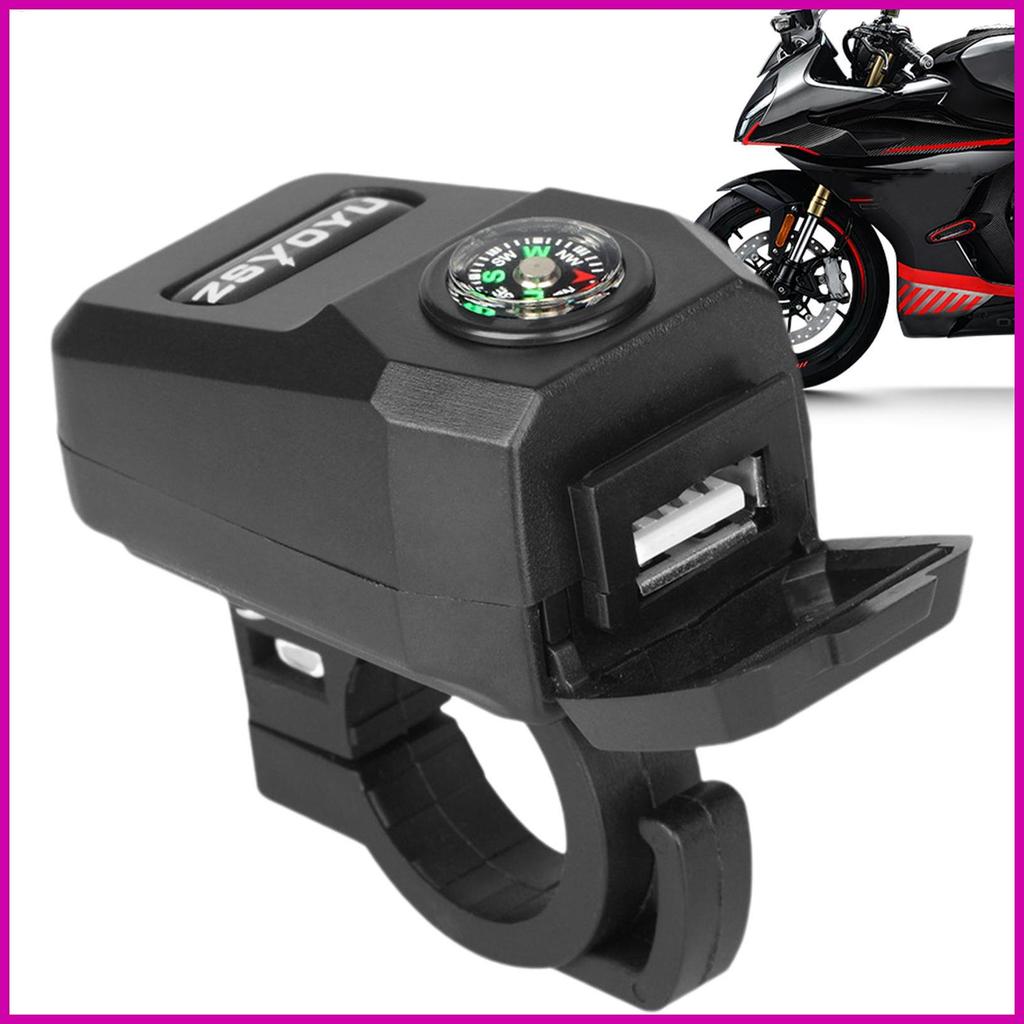 รถจักรยานยนต์ USB Charger รถจักรยานยนต์ Fast Charger กันน้ํารถจักรยานยนต์ USB Quick Charger พร้อมเข็