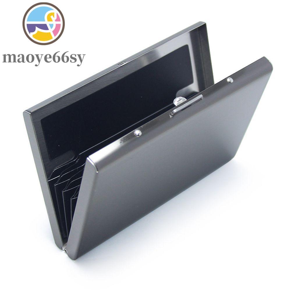 MAOYE66SY การ์ด Antimagnetic Case หนังสือเดินทางกันน้ํากล่องบัตรเครดิต 6 การ์ดอุปกรณ์เสริมการเดินทาง