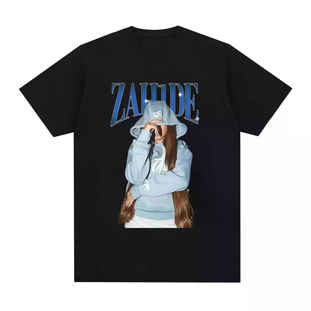 เสื้อยืดกราฟิคนักร้อง Zahide สำหรับทั้งผู้ชายและผู้หญิง คุณภาพสูง มีไซต์ใหญ่