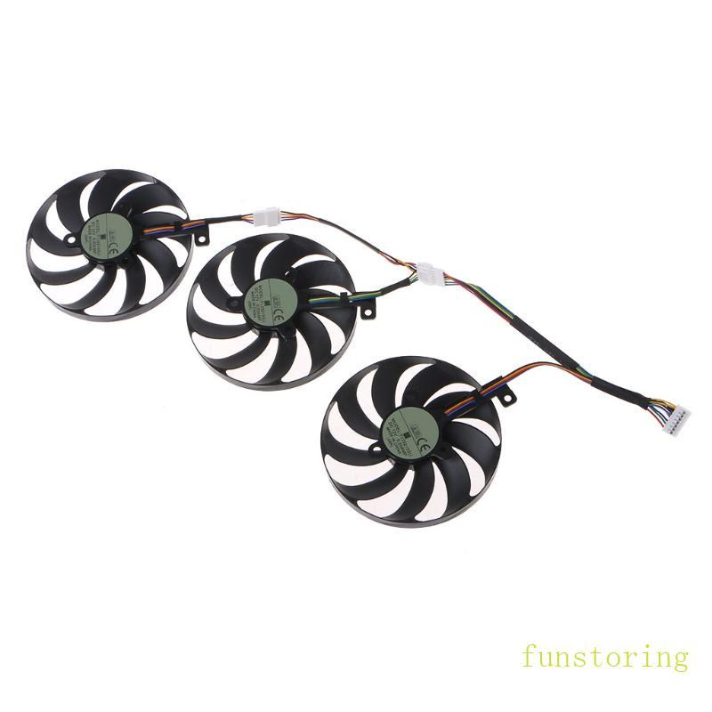 FUN ROG STRIX RTX 2080 2080Ti 88MM T129215SU 7Pin 12V0 5A VGA Fan กราฟิกการ์ด Cool