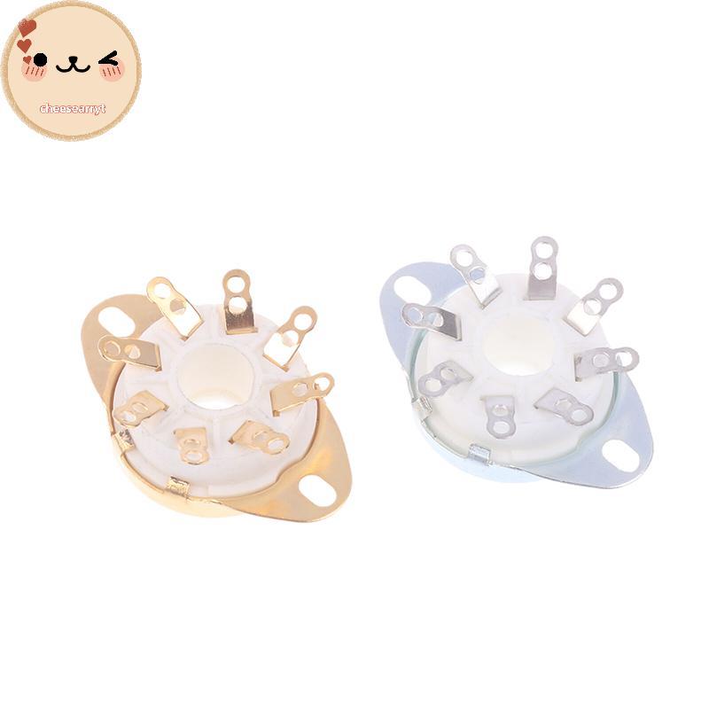 Chee 1 PC 8Pin GZC8-Y-6 Octal Tube Soet เซรามิคฐานวาล์ว Ja สําหรับ KT88/6550/EL34/6P6P/6V6/6N8P/6SN7