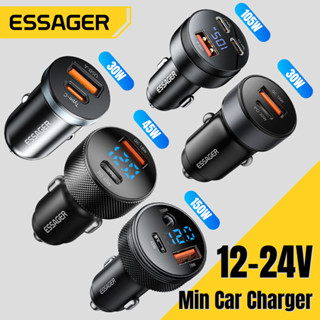 Essager 105W Car Charger 2 ประเภท C + USB Fast Charging PPS …