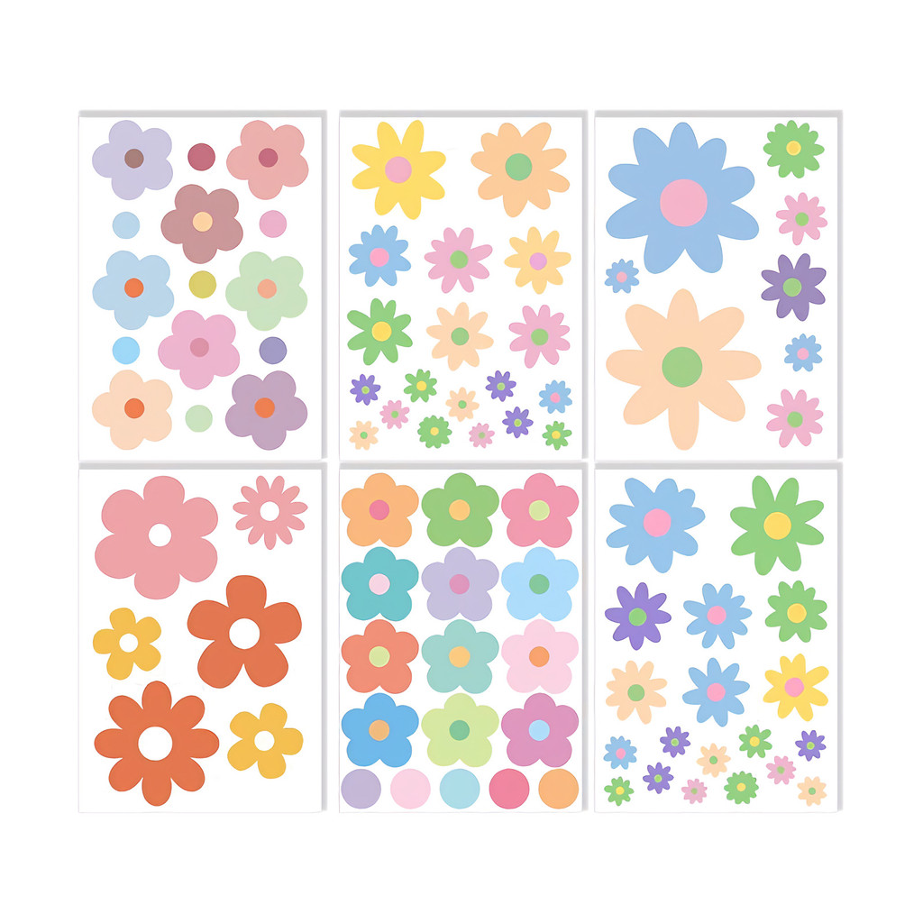 สติกเกอร์รถลายดอกไม้ ปิดกั้นรอยขีดข่วน ตกแต่งรถยนต์ไฟฟ้า