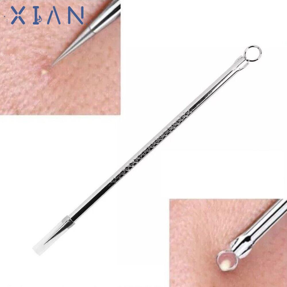 XIANEN เครื่องมือกําจัดสิวหัวดํา, เครื่องมือกําจัดสิวสิวสแตนเลส, ขายร้อน Mini Facial Spot Extractor Whitehead เข็มสิวผู้ชาย