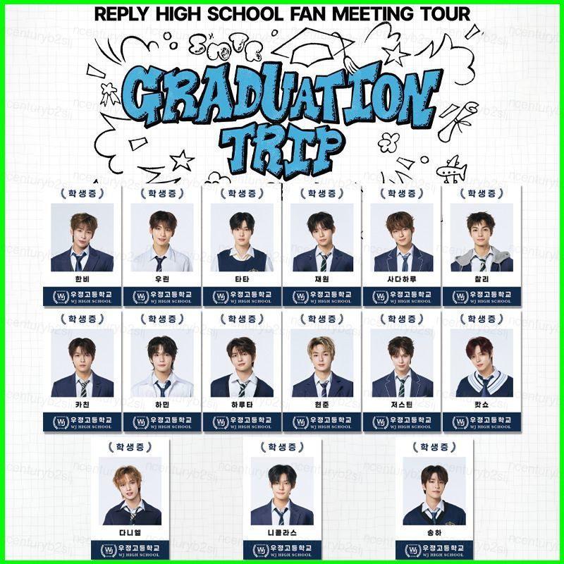 G2P 15 ชิ้น/เซ็ต SMTR25 LOMO การ์ด Reply High School พัดลมการประชุม Tour Graduation Trip โปสการ์ดคอล