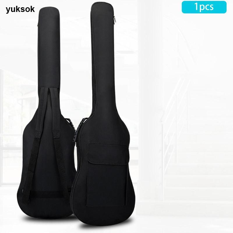 [yuksok] Bass Bag Bass Guitar Gig Bag Case Double Straps Instrument Case for Bass