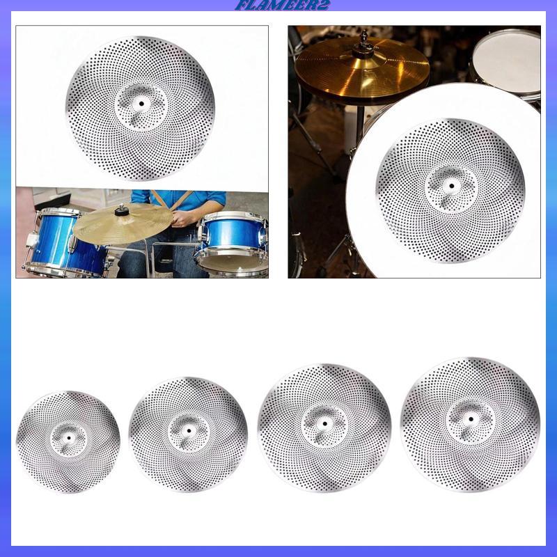 [Flameer2] Drum Mute Cymbal Alloy Low Volume Practice Cymbals Percussion Set Quiet Cymbal สําหรับชุด