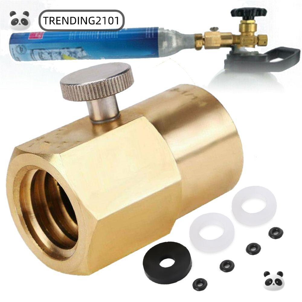 TRENDING CO2 อะแดปเตอร์บรรจุ Keg ด้ายชุดกระบอกเติม Adaptor สําหรับ Sodastream