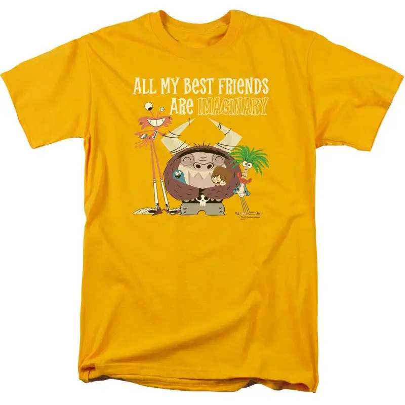 เสื้อยืดผู้ชายลาย "Foster's Home For Imaginary Friends" สีเหลือง ลิขสิทธิ์แท้