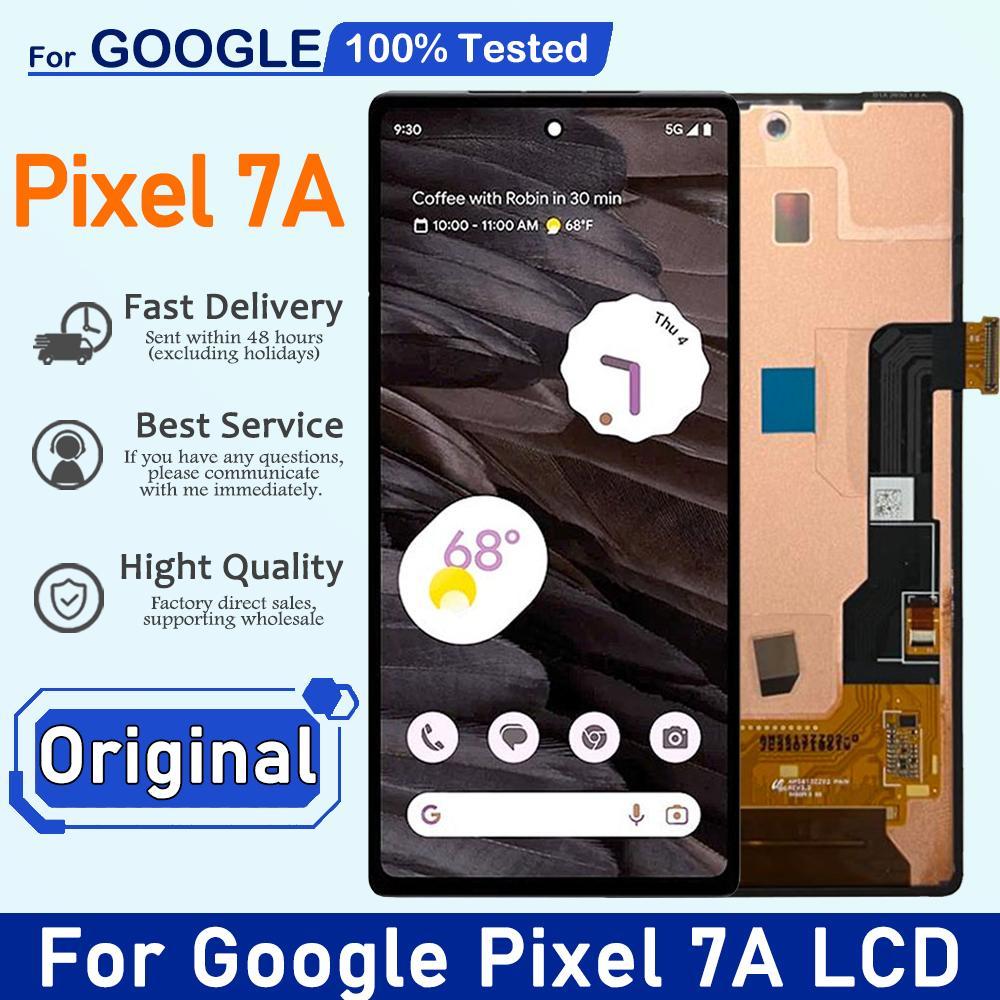 Original สําหรับ Google Pixel 7a จอแสดงผล LCD Touch Screen Digitizer Assembly สําหรับ Google พิกเซล 