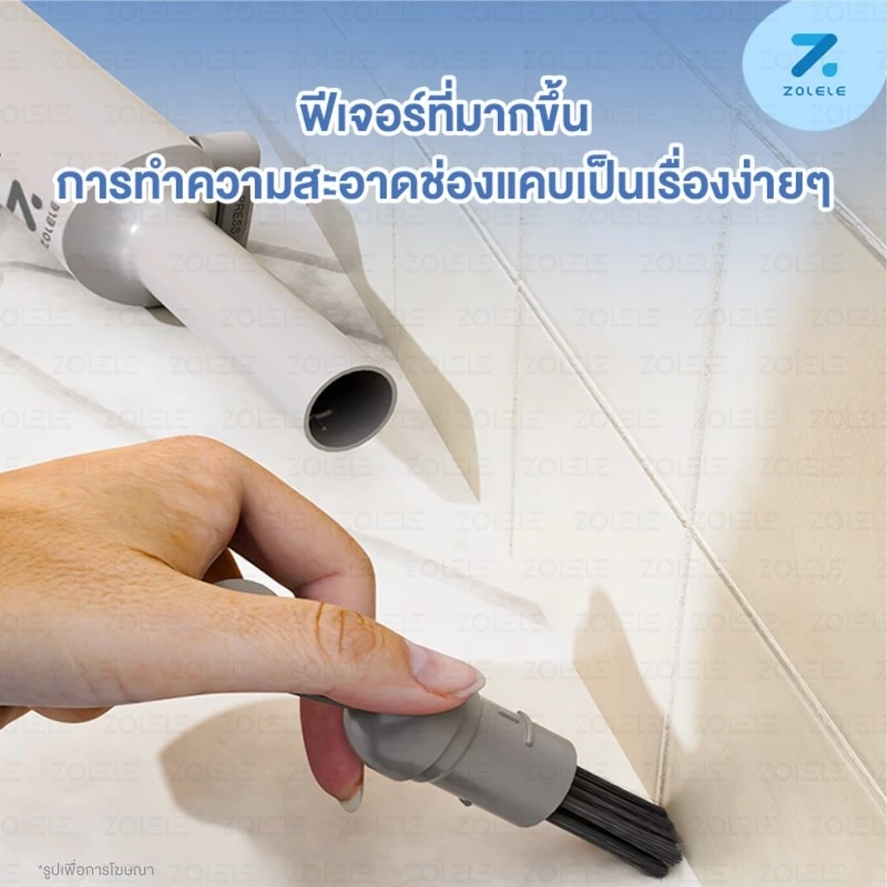 ZOLELE DM01 ไม้ม็อบถูพื้น Mini Mop หัวหมุน 180 องศา พกพาได้ thumbnail 9