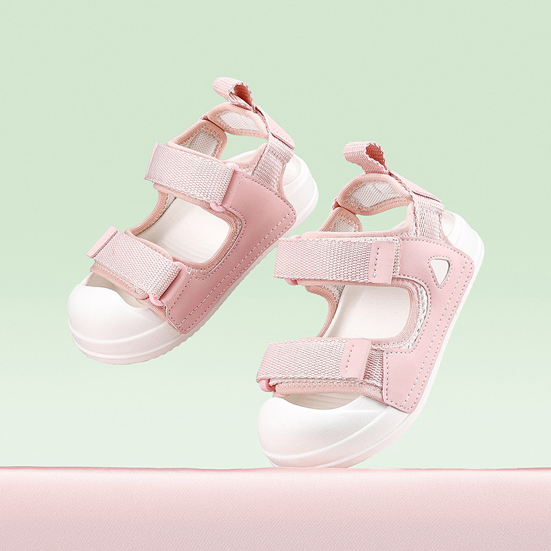 Cheerful Mario รองเท้ารัดส้นทารก ป้องกันนิ้วเท้า ตีนตุ๊กแก 8 สี นิ่ม รัดส้นปรับระดับได้ รองเท้าแตะหัดเดินปิดหัว เหมาะสำหรับเด็กอายุ 2-8 ปี