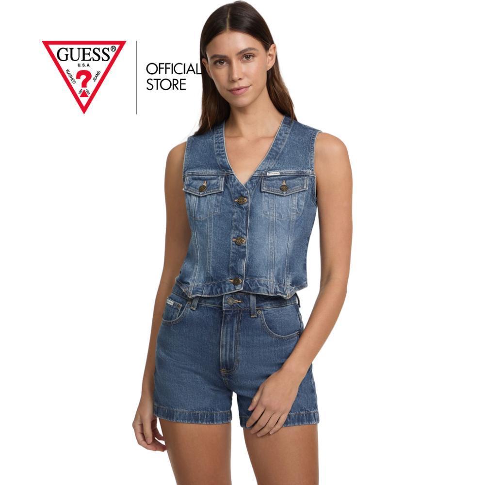 GUESS WOMEN เสื้อกั๊ก รุ่น W5GN74D5M46 สีเดนิม