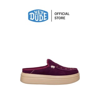 HEYDUDE รองเท้าลำลองผู้หญิง AUSTIN LIFT SUEDE STUD รุ่น 4462…